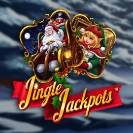 Jingle Jackpots online game logo by Dragon Gaming on lottokasyno.com