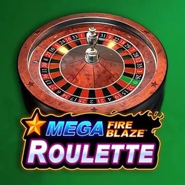 Mega Fire Blaze Roulette online game logo by Playtech on lottokasyno.com
