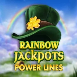 Rainbow Jackpots Power Lines by Red Tiger Gaming, showcased at lottokasyno.com – game logo