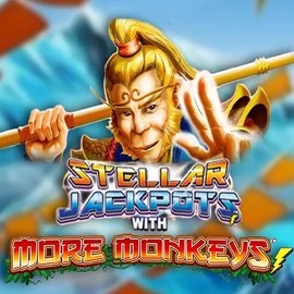 Jackpots logo of Stellar Jackpots with More Monkeys from Lightning Box Game at Lotto Casino